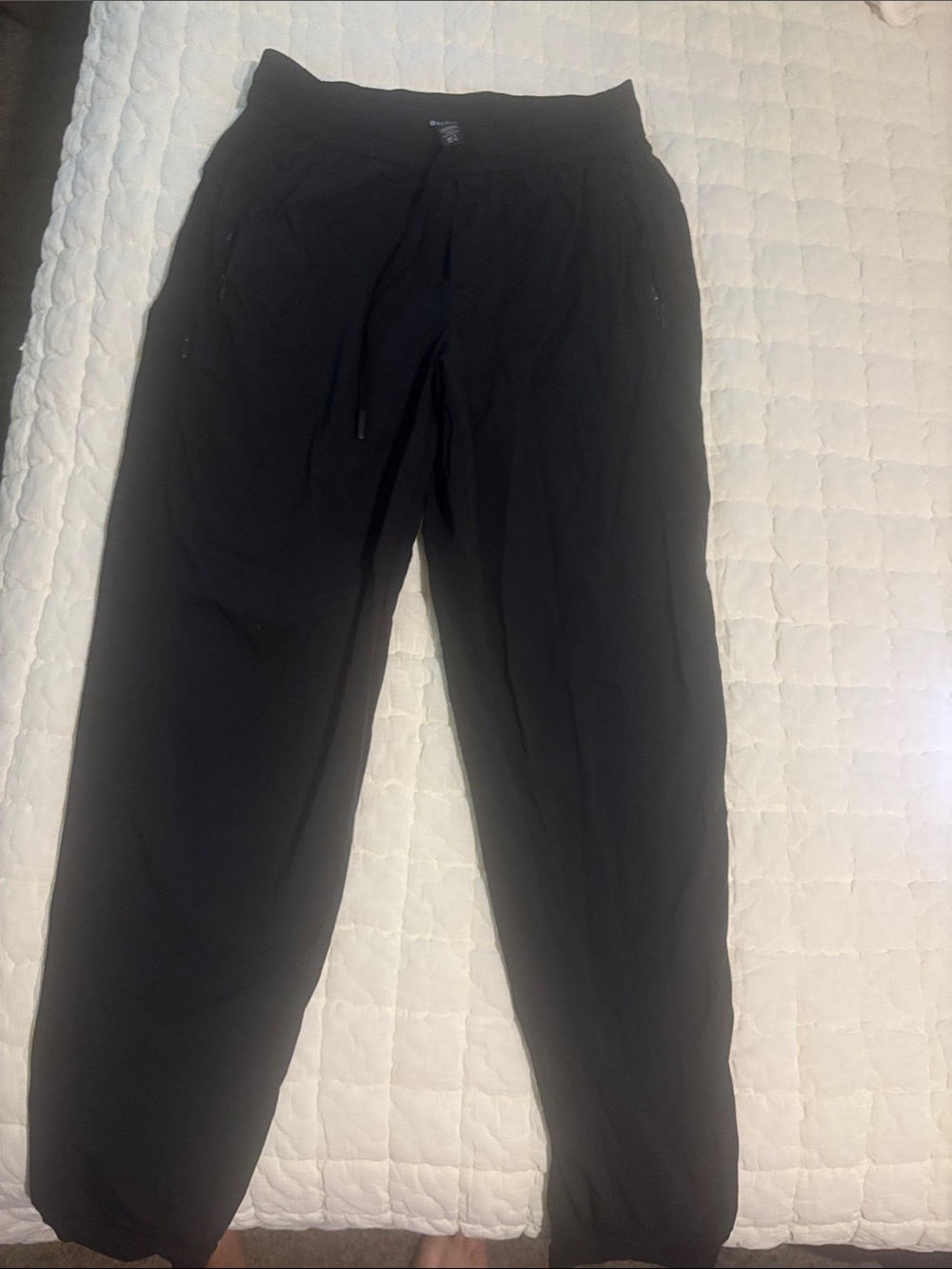 Women’s Trekkie Black Joggers with Drawstring Waist